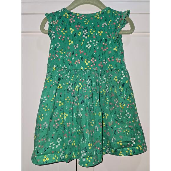 Carter’s Green Floral Dress – Size 24 Months - Picture 3 of 5